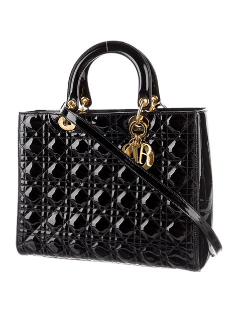 lady dior handles stay up|Patent Lady Dior getting sticky .